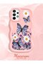 Samsung Galaxy A73 Compatible Case Camera Protector Pink Silicone Couple Phone Case Butterfly Pattern - 2