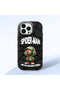 iPhone 12 Pro Compatible Case with Camera Protection Black Silicone Couple Phone Case with Spiderman Pattern