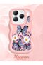 Infinix Hot 40 Pro Compatible Case Camera Protector Pink Silicone Couple Phone Case Butterfly Pattern - 2