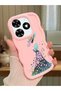 Tecno Spark 20 Compatible Case Camera Protective Pink Silicone Couple Phone Case Girl Pattern