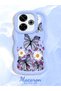 Redmi 13 Compatible Case Camera Protector Blue Silicone Couple Phone Case Butterfly Pattern - 2