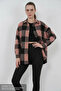 Women's Oversize Plaid Patterned Cotton A.Powder Shirt - 7
