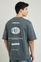 Typography Print T-Shirt with Crew Neck and Short Sleeves - 5