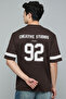 Typography Print T-Shirt with Crew Neck and Short Sleeves - 6