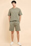 Ribbed T-Shirt with Crew Neck and Short Sleeves - 2