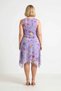 Women's Plus Size Sleeveless Crew Neck Floral Print Tulle Midi Dress Asymmetrical Cut Daily Casual - 5