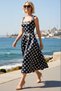 Women's Square Neck Thick Strap A-Line Midi Satin Woven Cocktail Evening Dress Casual Comfortable Modern - 2