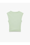 Cotton U-Neck Ribbed Sleeveless Blouse - 4