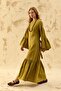 Green Muslin Flounce Dress