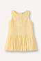 100% Cotton Brode Sleeveless Dark Yellow Dress Baby Girl G9605A526Hs - 3