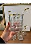 Bri̇t 6-Piece Gold Gilded Water Glass Set