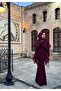 Asian Hijab Tulle Detailed Evening Dress - 3