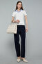 Collar Detail Knit Top with Short Sleeves - 3