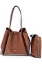 Tan, Soft Textured, Casual, Puppy-Style, Large Volume, Shopper, Women's Shoulder Bag - 3