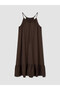 Peak New Season Tie-Neck Beaded Detailed Dress - 5