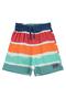 Colorful Wave Shorts for 6-9 Years Old - Off-White