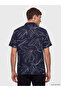 قميص رجالي من NEVAVM بتصميم Regular Fit Resort Yaka Patterned - 4