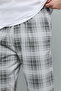 Plaid Lounge Pants with Drawstring Waist - 5