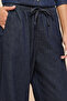 Washed Wide Leg Jeans with Button Closure - 5