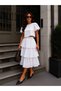 Women's Fisto Bluz Ruffled Long Skirt Two-Piece Set - 3