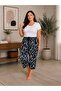 Women's Viscose Pocketless Battal Capri Relaxed Cut Plus Size