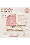 Baby 2-Piece Hat Set, Wooden Pacifier Hanger with Gift - 4