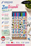 Zoo Friends Premium Hb Pencil Set 12-Piece Cornered Body Cloud Patterned Domestic Production