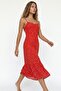 Maxi Length A-Line Floral Woven Dress - 3