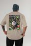 For the Love of Cats 9 Cats Printed Beige Oversize T-Shirt 100% Cotton Unisex Cat Lover Premium Design - 2