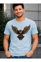Men's Oversize T-Shirt with Horse Print, 100% Cotton, Comfortable Fit