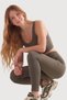 Women's 2-Piece Ribbed High Waist Shaping Sports Leggings & Bustier Set - Advantageous Package - 5