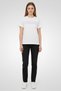 Women Crew Neck Short Sleeve Graphic Print T-Shirt, White - 2