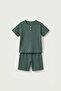 Soft Corduroy Unisex Shorts Set 2-8 Years Green