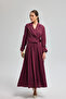 Collared Detailed Tie Skirt Set - 3