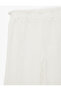 Cotton Elastic Waist Muslin Wide Leg Pants - 5