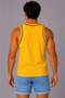 Men's Athlete Crew Neck Sleeveless Summer Tank Top - Yellow - 2