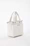 Women's White Multi-Compartment First Class Vegan Leather Hand, Shoulder and Crossbody Bag |   Daily Handbag