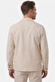Beige Slim Fit Waffle Textured Summer Sports Suit – Half-Lined Lycra 2-Piece Combination 2604007 - 7