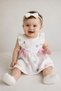 My Little One's Muslin Colorful Heart Printed Bowknot Baby Girl Dress - Pink - 2