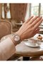 Steel Cord Stone Minimal Calendar Women's Wristwatch