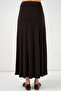 Women's Knitted Long Skirt 1483 - Brown - 5