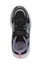 Kelsy Girls' Black / Purple Casual Sneakers - 5