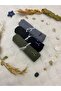 Combed Cotton Shawl Set of 3 Soft Textured Jersey Combed Cotton Shawl Set with Shawl Clip as a Gift (Smoked-Khaki-Black)