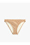 Textured Plaid Bikini Bottom - 4