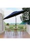 9Ft UV Resistant Patio Umbrella, 8 Sturdy Ribs Outdoor Table Umbrella with Easy Push Button Tilt, Market Umbrella for Pool, Yard & Garden, Navy Blue - 7