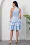 Halter Neck Layered Satin Dress Drp565 - 7
