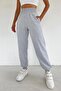 Women's Jogger Extra High Waist Compact Combed Cotton Sweatpants (Not Elasticated Cuffs) - 2