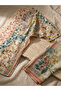 Beige Floral Daisy Print Lawn 3-Piece Suit Set - AFK8873 | Beige - 2