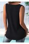 Women's Strappy V-Neck Double Color Strappy Wrap Blouse with Lace-Up Detail - 3