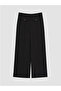 Black Regular Fit Wide Leg Women's Trousers - 5